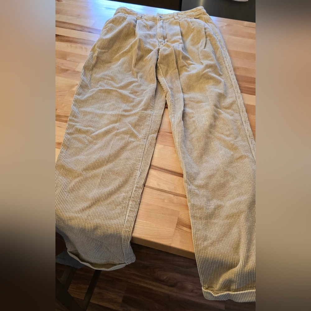 Men's Vintage Timberland Tan Corduroy Pants (32x31)